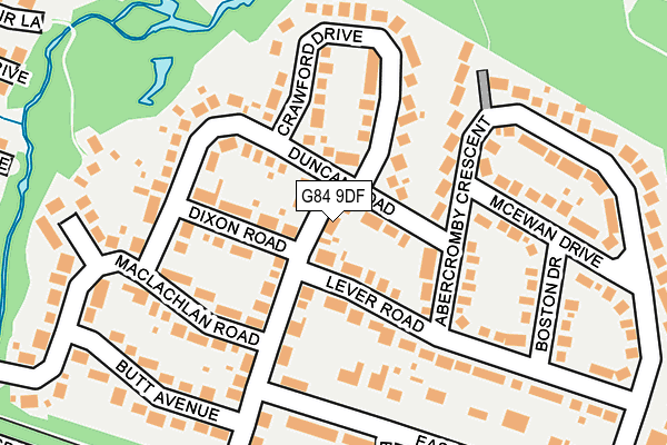 G84 9DF map - OS OpenMap – Local (Ordnance Survey)