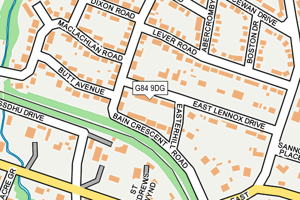 G84 9DG map - OS OpenMap – Local (Ordnance Survey)