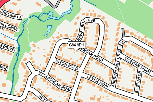 G84 9DH map - OS OpenMap – Local (Ordnance Survey)