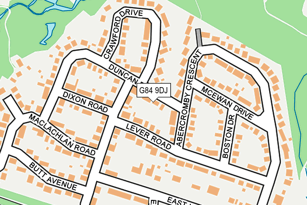 G84 9DJ map - OS OpenMap – Local (Ordnance Survey)