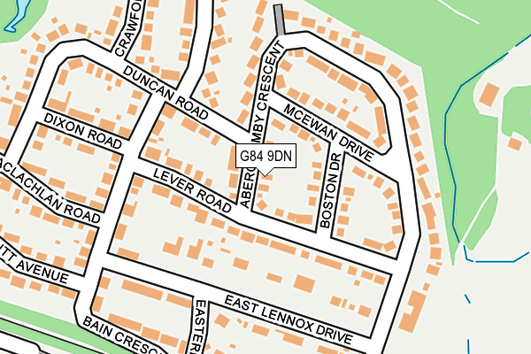 G84 9DN map - OS OpenMap – Local (Ordnance Survey)