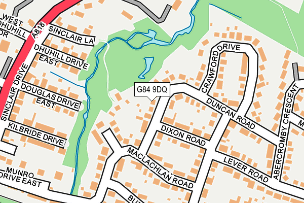 G84 9DQ map - OS OpenMap – Local (Ordnance Survey)
