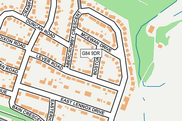 G84 9DR map - OS OpenMap – Local (Ordnance Survey)