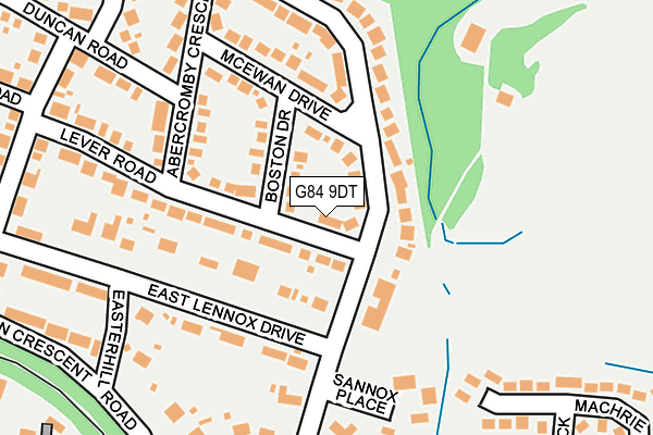 G84 9DT map - OS OpenMap – Local (Ordnance Survey)