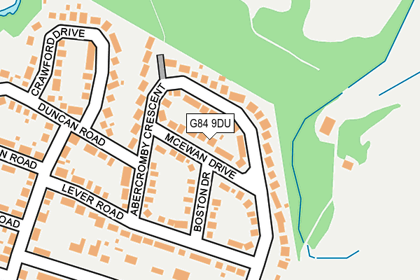 G84 9DU map - OS OpenMap – Local (Ordnance Survey)