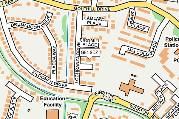 G84 9DZ map - OS OpenMap – Local (Ordnance Survey)