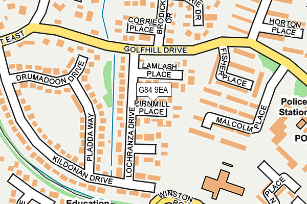 G84 9EA map - OS OpenMap – Local (Ordnance Survey)