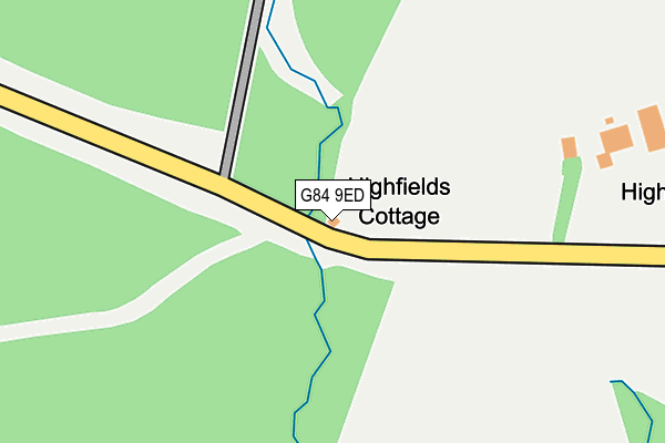 G84 9ED map - OS OpenMap – Local (Ordnance Survey)