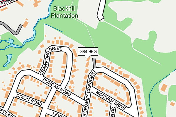 G84 9EG map - OS OpenMap – Local (Ordnance Survey)