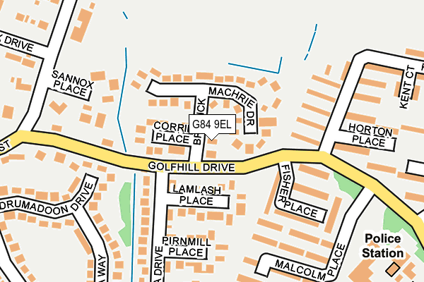 G84 9EL map - OS OpenMap – Local (Ordnance Survey)