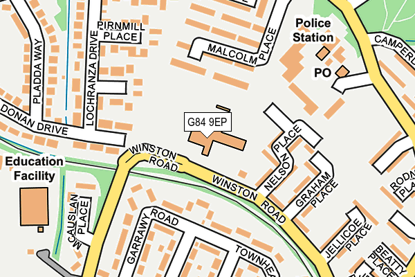 G84 9EP map - OS OpenMap – Local (Ordnance Survey)