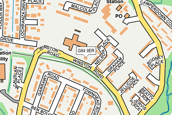 G84 9ER map - OS OpenMap – Local (Ordnance Survey)