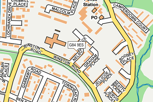 G84 9ES map - OS OpenMap – Local (Ordnance Survey)