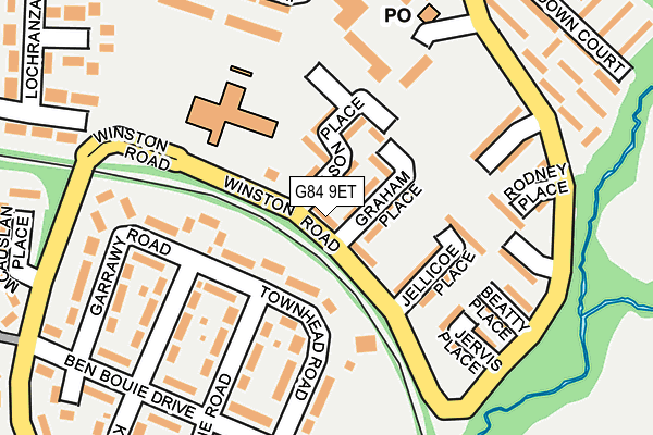 G84 9ET map - OS OpenMap – Local (Ordnance Survey)