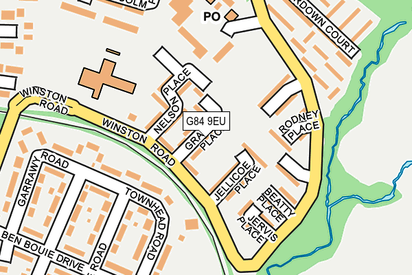 G84 9EU map - OS OpenMap – Local (Ordnance Survey)