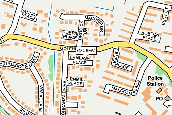 G84 9EW map - OS OpenMap – Local (Ordnance Survey)