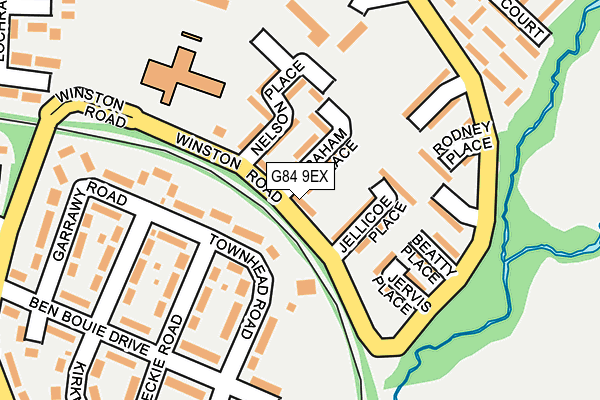 G84 9EX map - OS OpenMap – Local (Ordnance Survey)