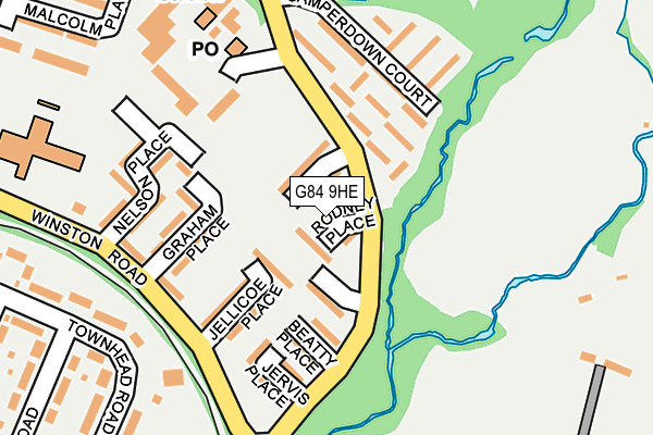 G84 9HE map - OS OpenMap – Local (Ordnance Survey)