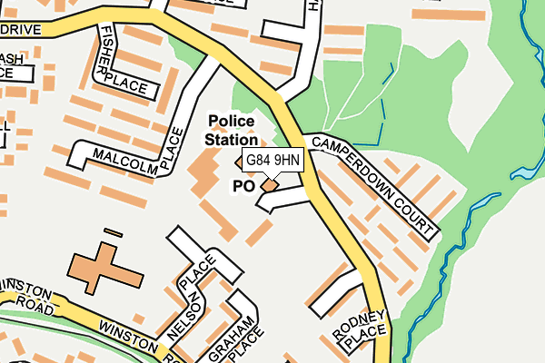 G84 9HN map - OS OpenMap – Local (Ordnance Survey)