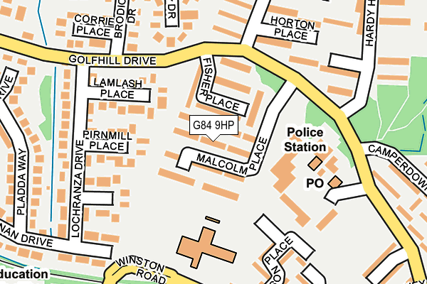 G84 9HP map - OS OpenMap – Local (Ordnance Survey)