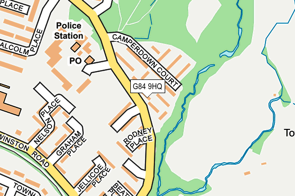 G84 9HQ map - OS OpenMap – Local (Ordnance Survey)