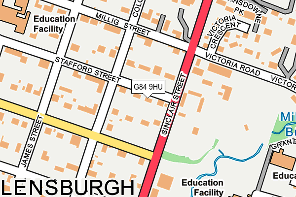 G84 9HU map - OS OpenMap – Local (Ordnance Survey)