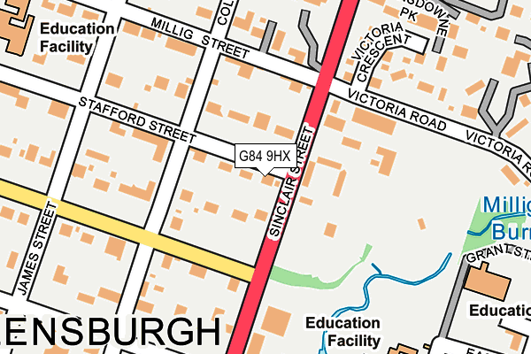 G84 9HX map - OS OpenMap – Local (Ordnance Survey)