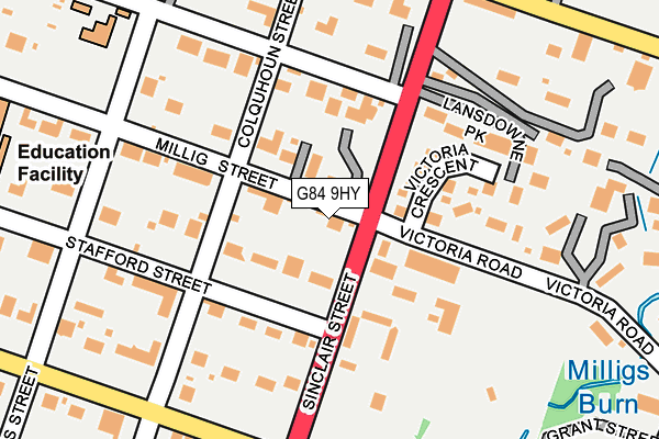 G84 9HY map - OS OpenMap – Local (Ordnance Survey)