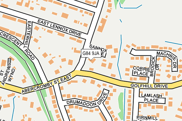 G84 9JA map - OS OpenMap – Local (Ordnance Survey)