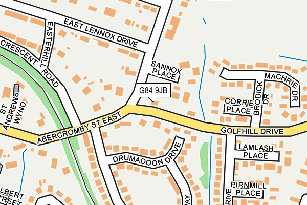 G84 9JB map - OS OpenMap – Local (Ordnance Survey)