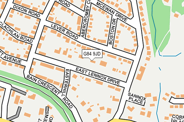 G84 9JD map - OS OpenMap – Local (Ordnance Survey)