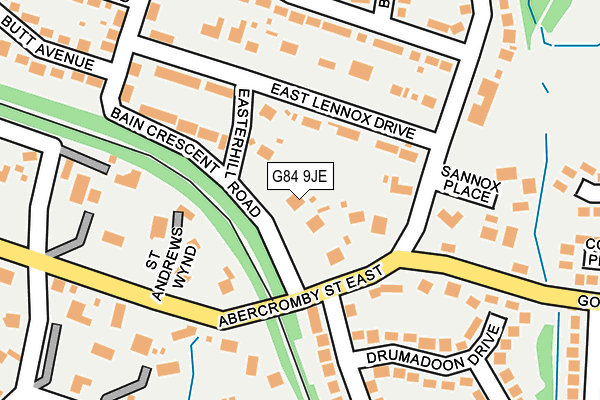 G84 9JE map - OS OpenMap – Local (Ordnance Survey)