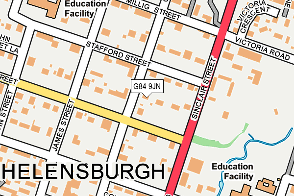 G84 9JN map - OS OpenMap – Local (Ordnance Survey)