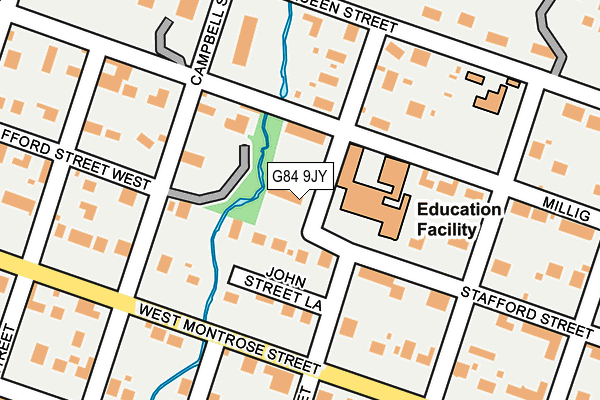 G84 9JY map - OS OpenMap – Local (Ordnance Survey)