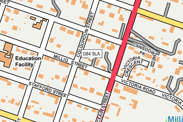 G84 9LA map - OS OpenMap – Local (Ordnance Survey)