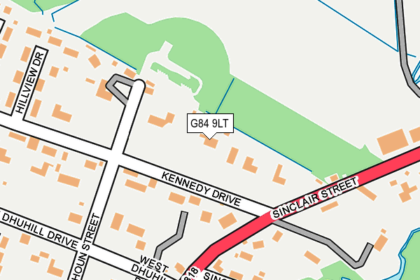 G84 9LT map - OS OpenMap – Local (Ordnance Survey)