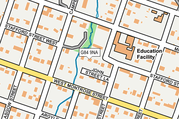 G84 9NA map - OS OpenMap – Local (Ordnance Survey)