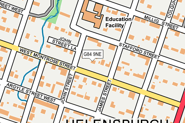 G84 9NE map - OS OpenMap – Local (Ordnance Survey)