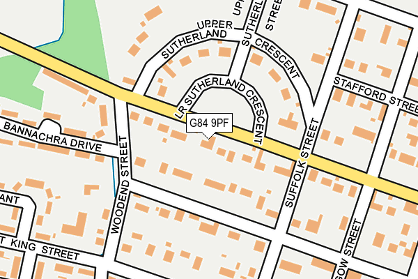 G84 9PF map - OS OpenMap – Local (Ordnance Survey)