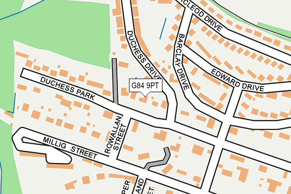 G84 9PT map - OS OpenMap – Local (Ordnance Survey)