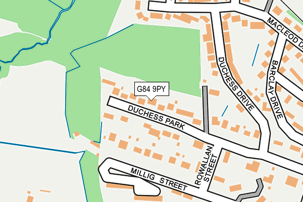 G84 9PY map - OS OpenMap – Local (Ordnance Survey)