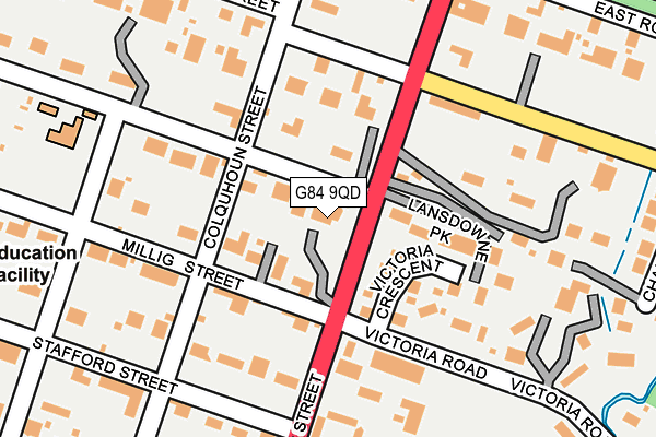 G84 9QD map - OS OpenMap – Local (Ordnance Survey)