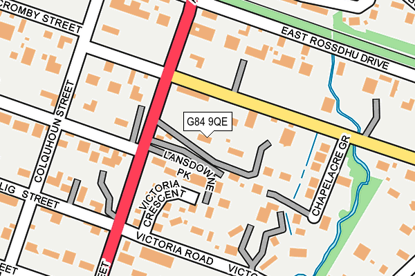 G84 9QE map - OS OpenMap – Local (Ordnance Survey)