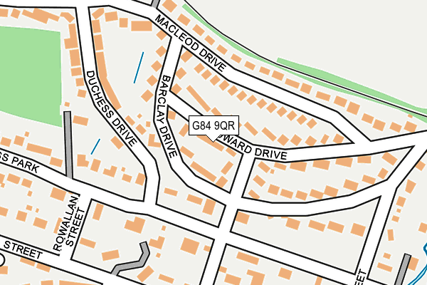 G84 9QR map - OS OpenMap – Local (Ordnance Survey)