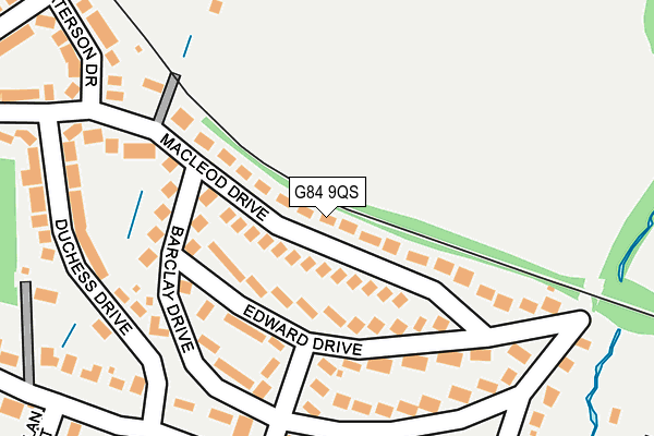 G84 9QS map - OS OpenMap – Local (Ordnance Survey)