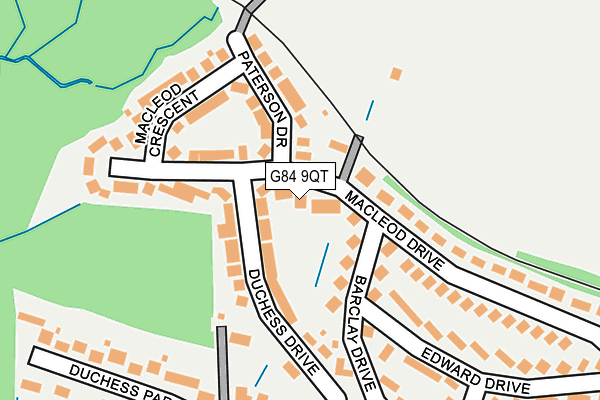 G84 9QT map - OS OpenMap – Local (Ordnance Survey)