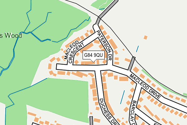 G84 9QU map - OS OpenMap – Local (Ordnance Survey)