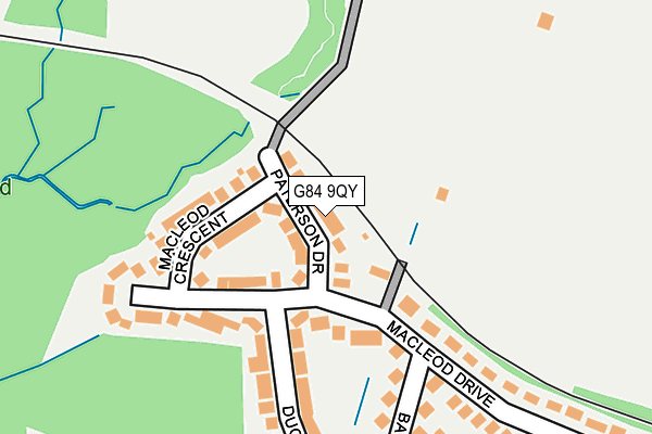 G84 9QY map - OS OpenMap – Local (Ordnance Survey)
