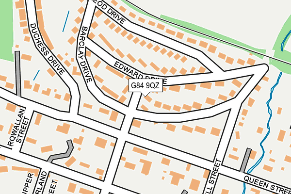 G84 9QZ map - OS OpenMap – Local (Ordnance Survey)