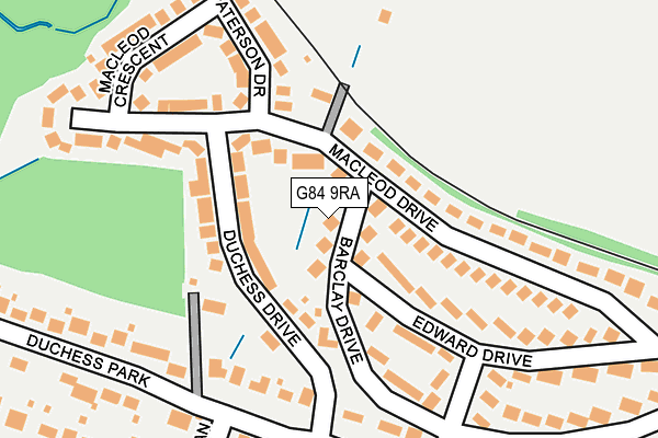 G84 9RA map - OS OpenMap – Local (Ordnance Survey)
